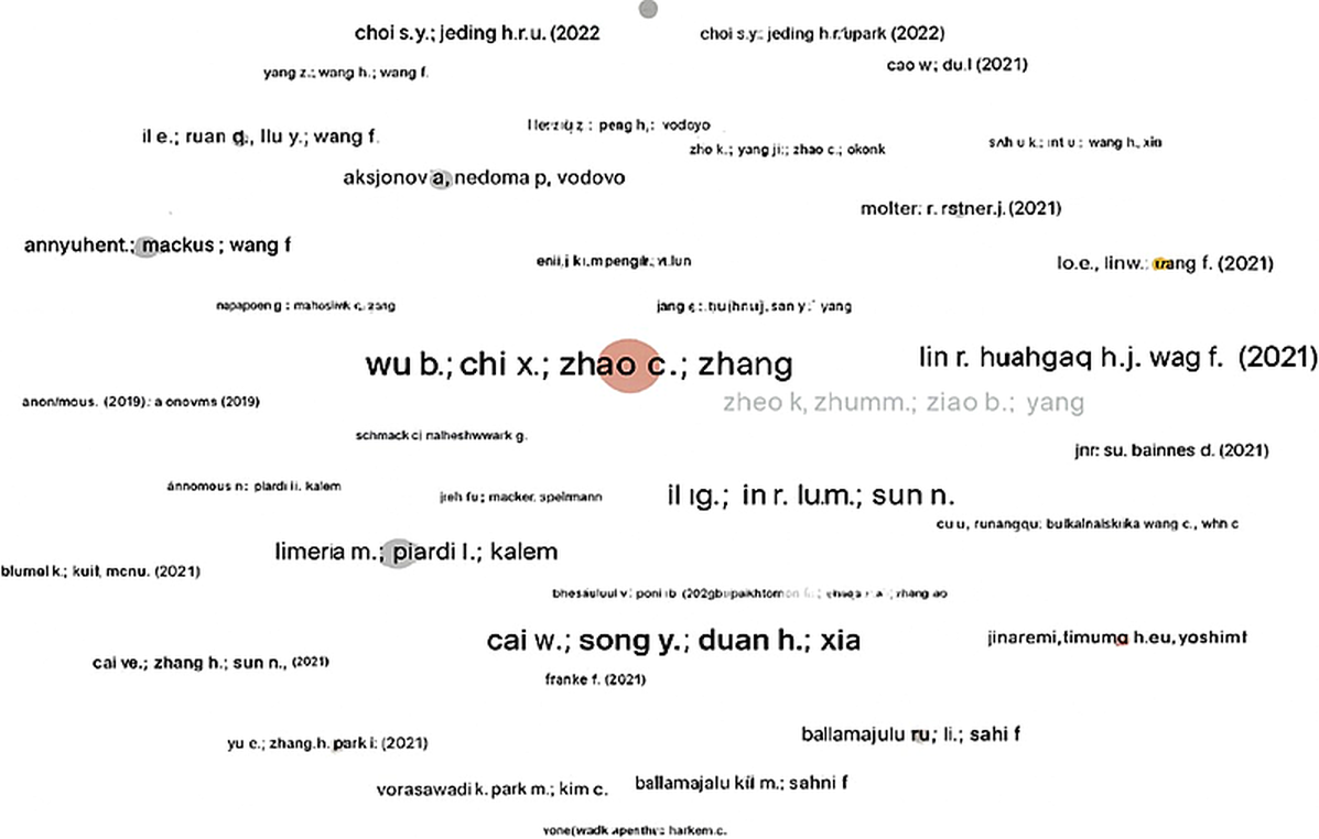 Figure 5. Document citation network (Source: Authors using Wosviewer)
