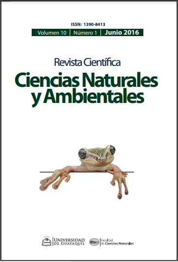 					Ver Vol. 10 Núm. 1 (2016): Revista Científica Ciencias Naturales y Ambientales 
				
